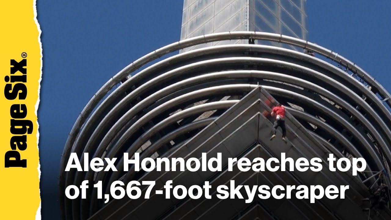Alex Honnold makes it to the top of Taipei 101 skyscraper without ropes