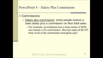 Calculating Straight Commission and Commissions with a Quota