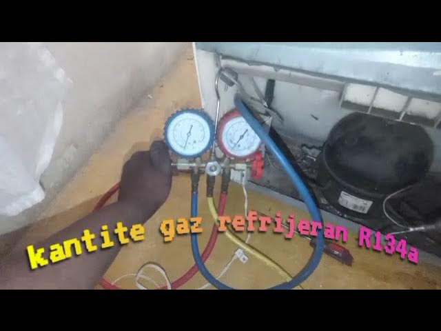 Men fason ou kapab chanje (Gaz R600a a gaz R134a)nan yon aparèy  refrijeratè(frijidè)domèstik. 