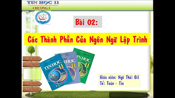 Bài 2 Tin học 11: Các Thành Phần Của Ngôn Ngữ Lập Trình