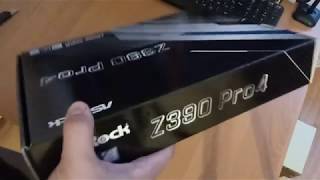 Материнка Asrock Z390 pro4 за 115$, распаковка! Unboxing Asrock Z390 pro4.