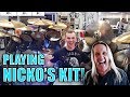 PLAYING NICKO McBRAIN'S DRUM KIT! | David Winter