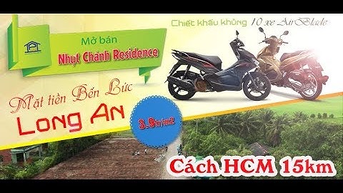 Bán đất mặt tiền Nhựt Chánh - Cách Trung Tâm Bến Lức 4 km