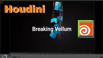 Houdini Tutorial, Breaking Vellum by custome Stretch Stress Attribute, multiple vellum types sim