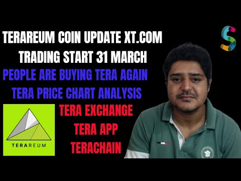 Terareum coin update|Terareum listed on xt crypto exchange on 31st march|Terareum price update