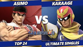 Sumabato 46 - Asimo (Ryu) Vs. Karaage (Captain Falcon) Smash Ultimate - SSBU