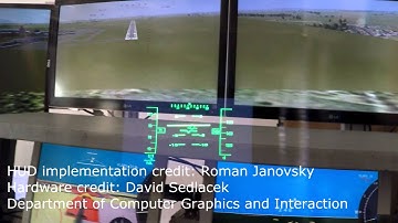 HeadUp Dispaly + CTU FlightSim + FlightGear