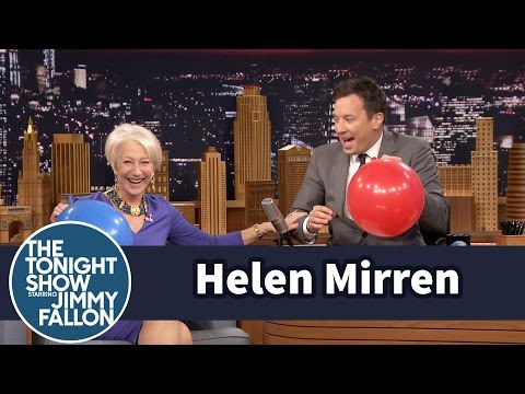 Helen Mirren Chats with Jimmy While Sucking Helium