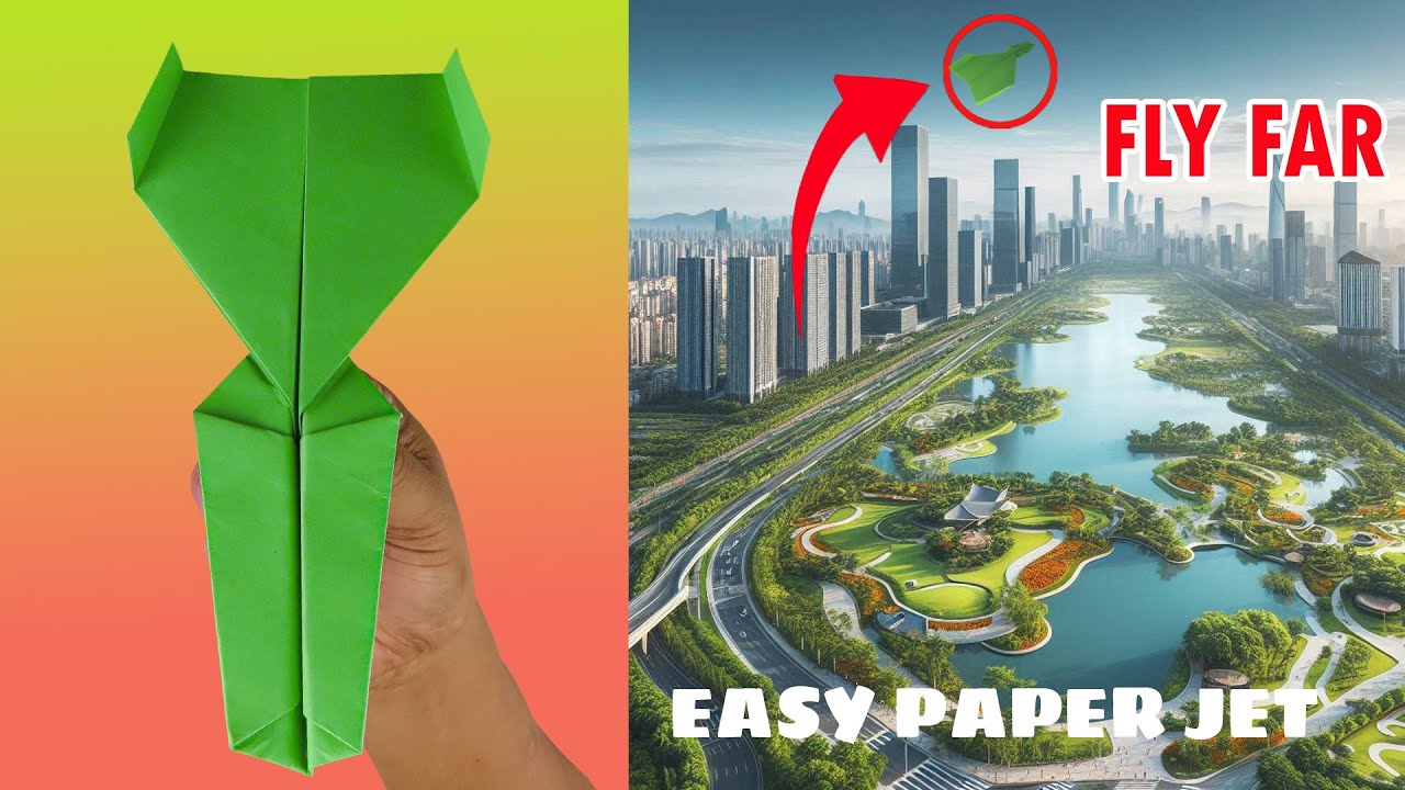 HOW TO MAKE A PAPER JET AIRPLANE FLY FAR 🚀 ️ - YouTube