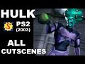 Hulk 2003 - All Cutscenes - PS2