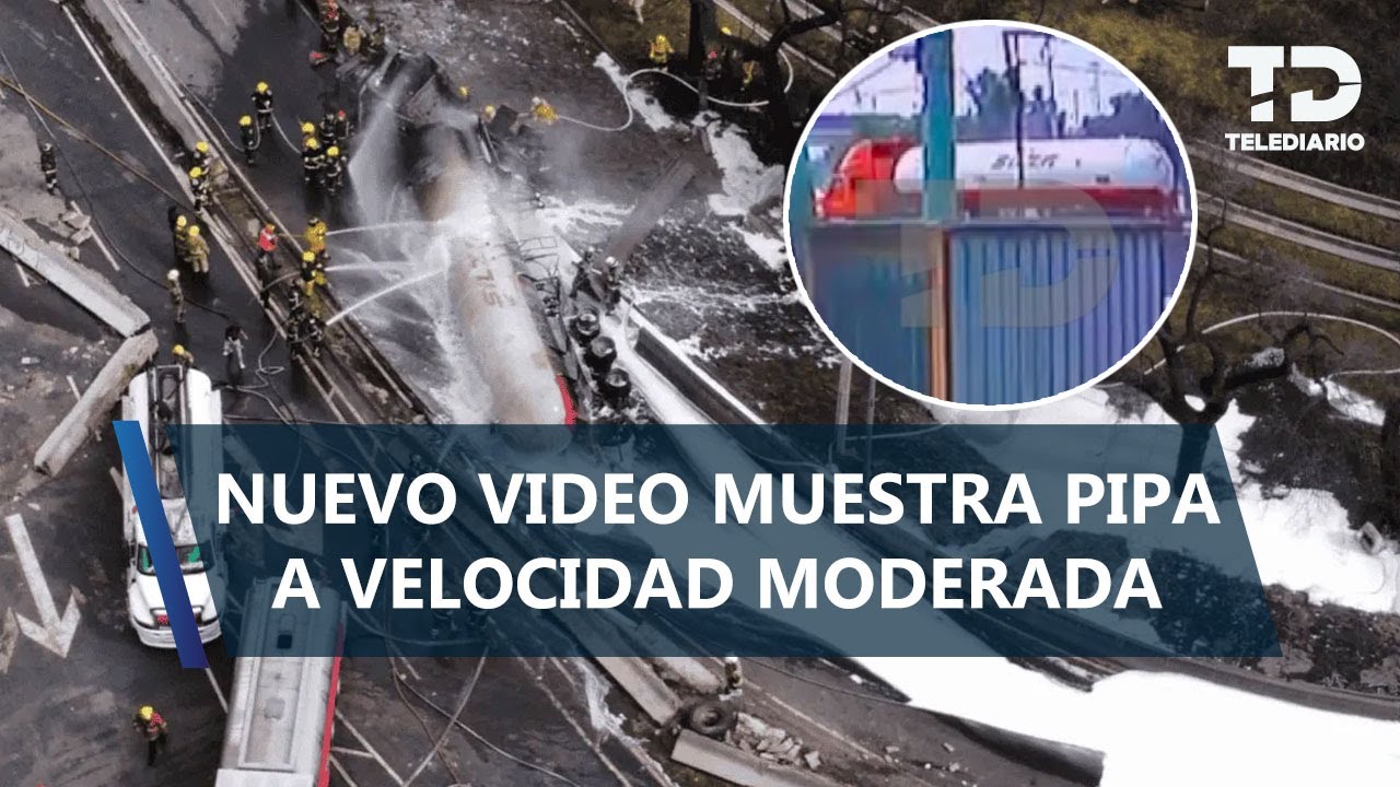 Nuevo video muestra a pipa a velocidad moderada antes del accidente en Iztapalapa