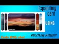 expanding card using html css javascript source code | #codewithchai3 | #coding