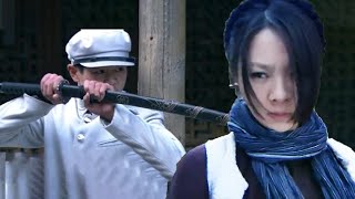 【功夫電影】日本武士追殺百姓，哪料遇上女功夫高手，一掌秒殺5大日本武士  ⚔️  抗日  Mma | Kung Fu