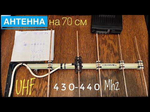 Изготовление антенны на 70 см . Антенна 📡 на 430-440Mhz UHF - YouTube