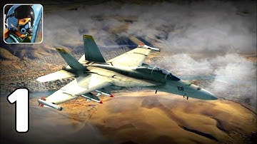 ACE Fighter Plane: Modern Air Combat - Tutorial Part 1 (Android GamePlay Walkthrough)