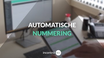 Automatische nummering | Tutorials | Incontrol