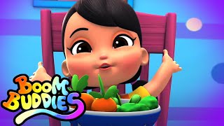 Canción vegetal | Rimas para niños | Boom Buddies Español | Educación | Videos preescolares