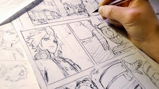 Sketching Full Manga Page | Anime Manga Sketch screenshot 2