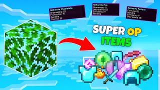 Minecraft But, Leaves Gives OP ITEMS