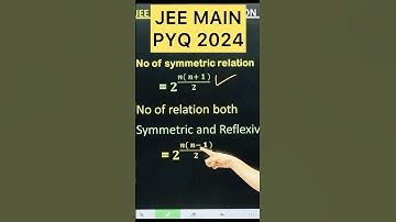 JEE MAIN PYQ 2024 #relationandfunctions #jee 2025