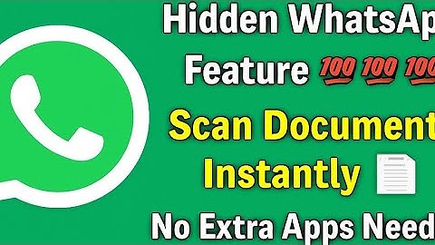 📱 Hidden WhatsApp Scan Document Feature 💯💯💯 | Instantly Create & Send PDFs from Chat 🧾