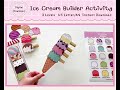 Ice Cream Builder Activity | Preschool Fine Motor Matching Game (Digital Download)