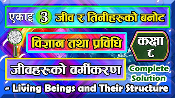 3.2 class 8 science chapter 3 | Living Beings and Their Structure | 3.2 Exercises |