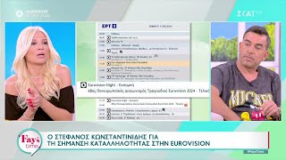 Ο Στέφανος Κωνσταντινίδης για την σήμανση καταλληλότητας στην Eurovision 2024 | Fay's Time