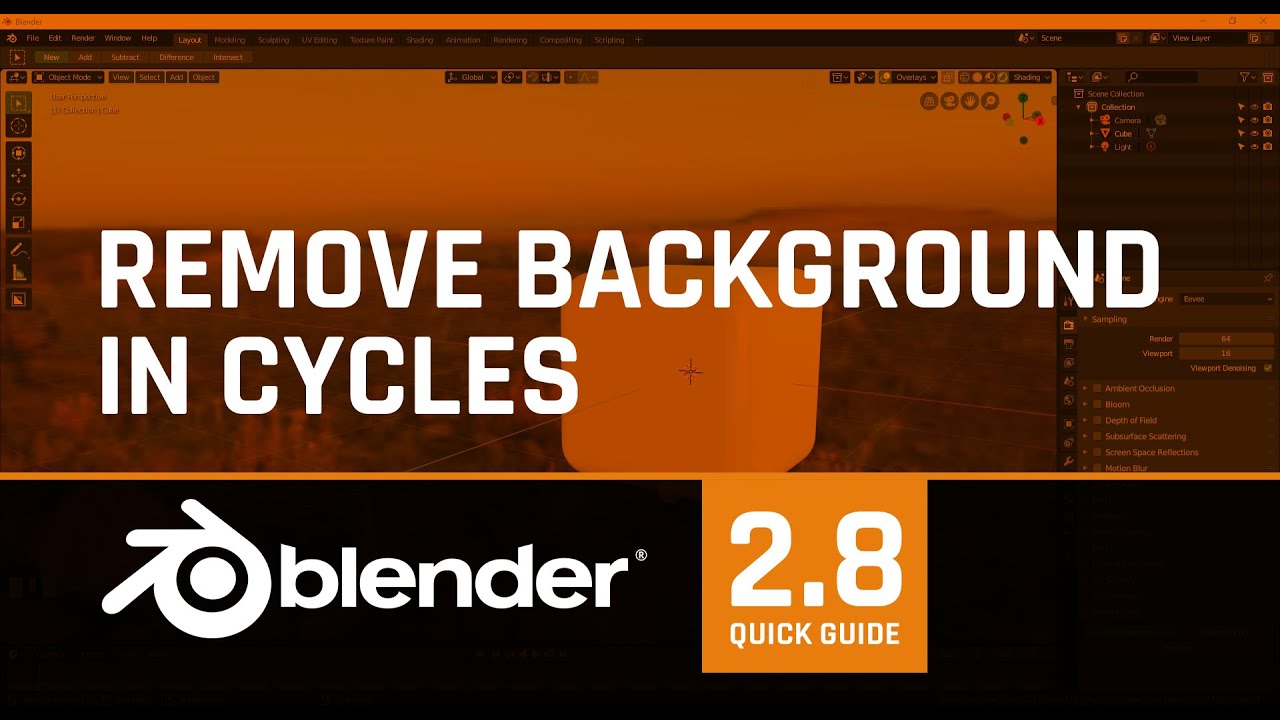 tile Instruct Magnetic How to remove background image from your Cycles renders in Blender 2.8? |  DESIGN SYNC