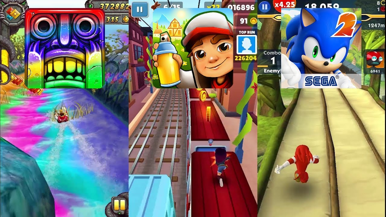Temple Run 2 Holi Festival Vs Subway Surfers Zurich Vs Sonic Dash 2 ...