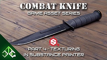 Blender and Substance Painter - Creating a Combat Knife Game Asset - Part 4