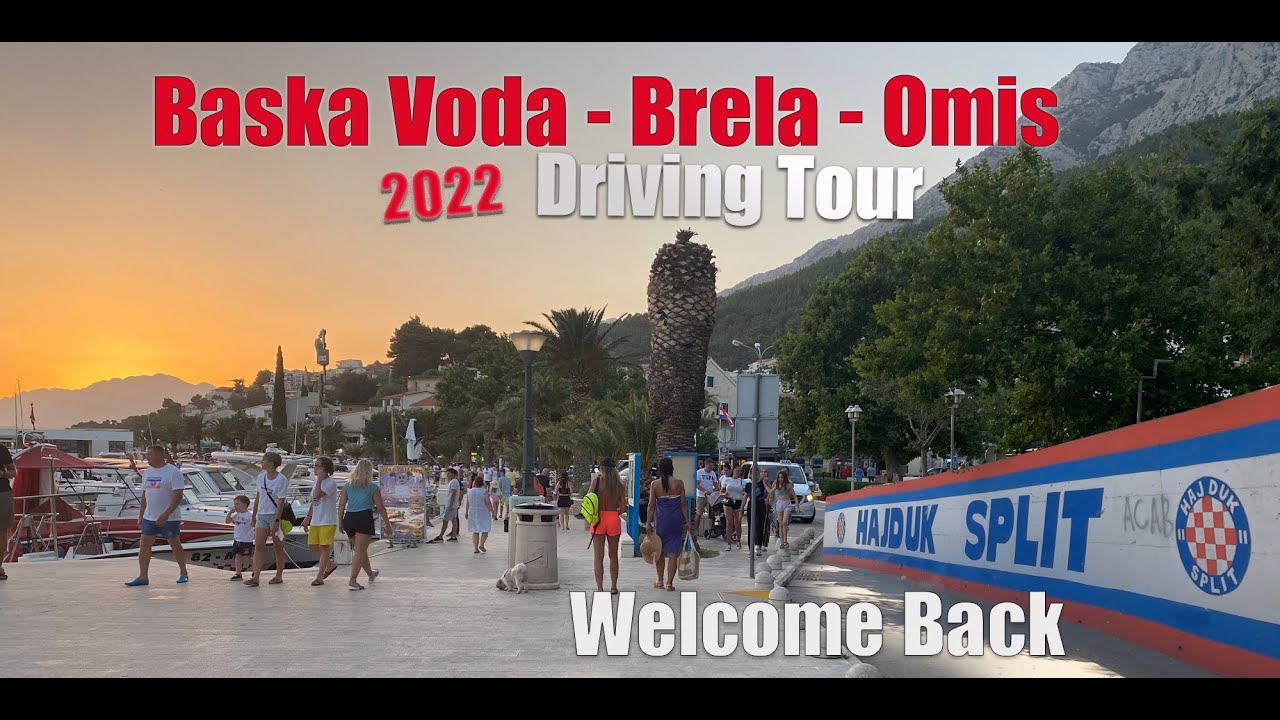 Voznja  /Driving Baska Voda -Brtela- Omis Croatia 🇭🇷 4K