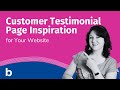 Customer Testimonial Page Inspiration for Your Website