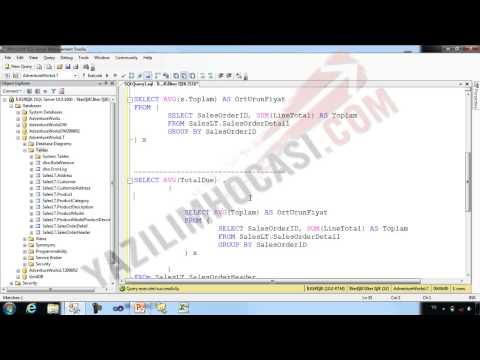 Bölüm 4 Konu 23- SQL Server Çoklu Sorgular