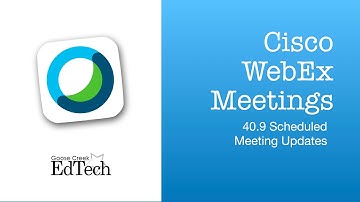 WebEx 40.9 Meetings - Scheduled Meeting Updates