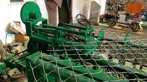 3m width single wire fully automatic chain link fence machine