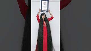 Longest hair (female)  236.22 cm (7ft 9 in) by Smita Srivastava