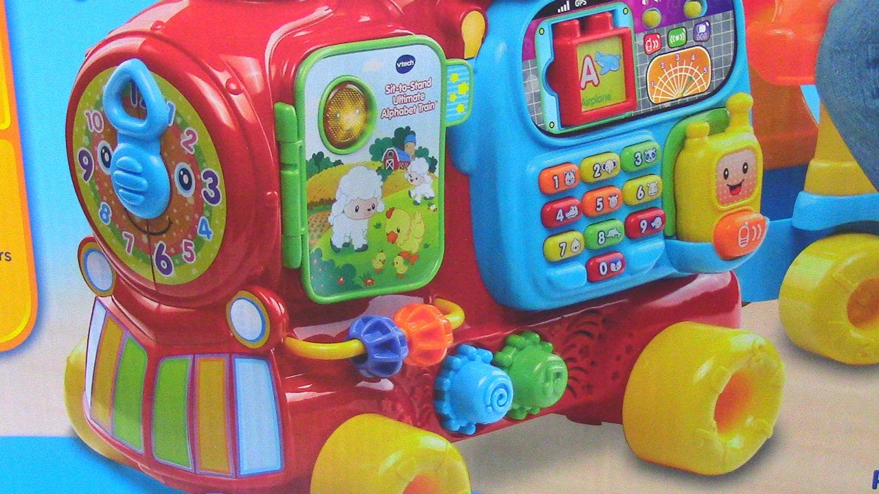  VTech Sit-to-Stand Ultimate Alphabet Train, Red : Toys