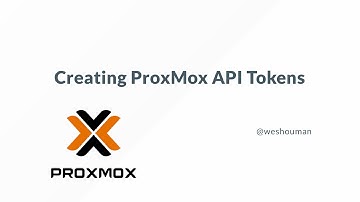 Creating a ProxMox API Token
