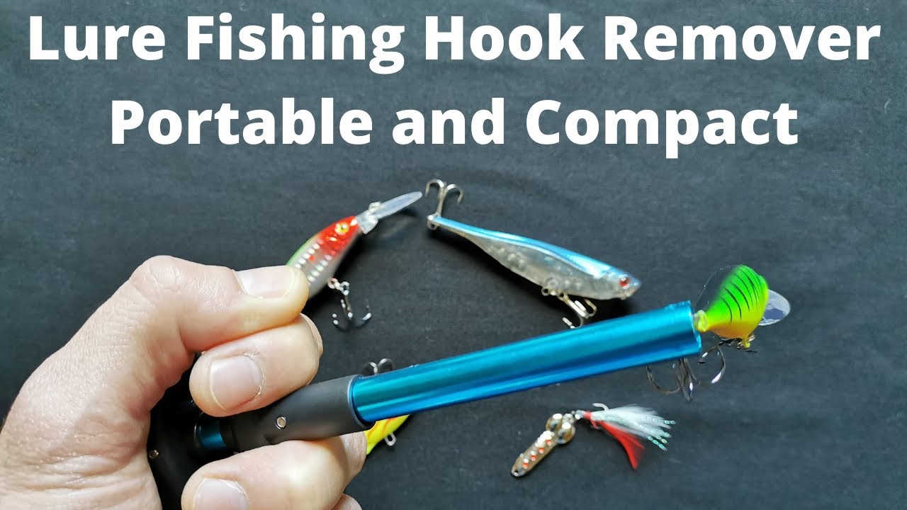 Portable Fishing Hook Remover for Lures, Aluminum Hook Disgorger, Fishing Hooks  Extractor [4K] 