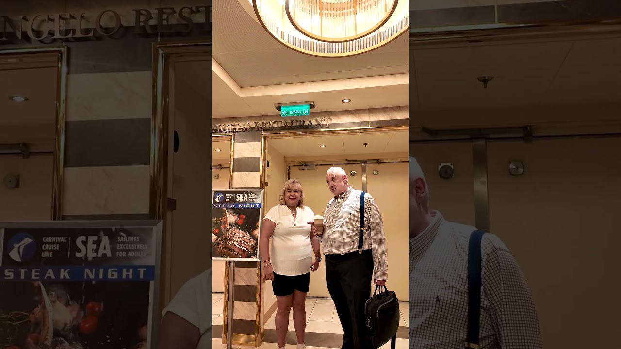 🥩 TONIGHT IS STEAK NIGHT! 🥩 | Carnival Firenze SEAS Cruise #mojocruising #carnivalfirenze