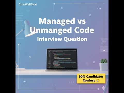 Managed Code vs Unmanaged Code in C# | CLR Explained | Real Interview Answer