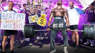 Beat My Deadlift Max, WIN $500! (Public Competition)