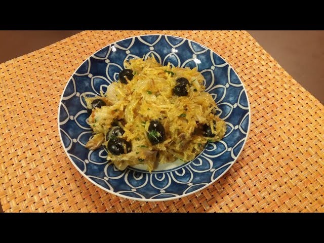 RECEITA: BACALHAU À BRAS SEMPRE FELIZ