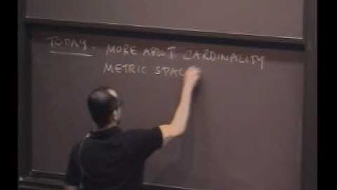 Real Analysis, Lecture 8: Cantor Diagonalization and Metric Spaces (1/8)