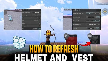 HOW TO REFRESH HELMET AND VEST IN WOW MAP | FULL DETAIL WOW SETTING IN PUBG MOBILE