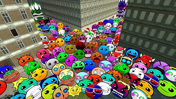 Lobotomy Dash and Geometry Dash Nextbots Family Chase me in Garry