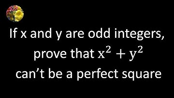 If x and y are odd integers, prove that x^2+y^2 can