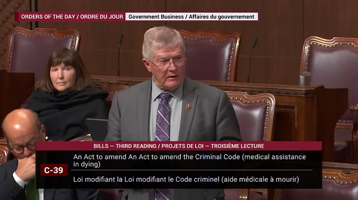 2023 - Sen Plett speaks to Bill C-39
