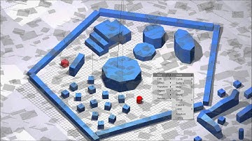 Material War Indiegame: test AI obstacle avoid test Blender GE